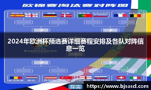2024年欧洲杯预选赛详细赛程安排及各队对阵信息一览